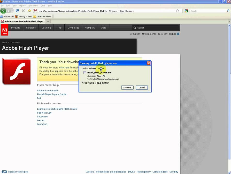 Adobe Flash Player For Firefox